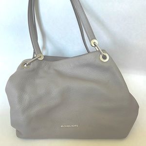 Michael Kors Gray Leather Handbag